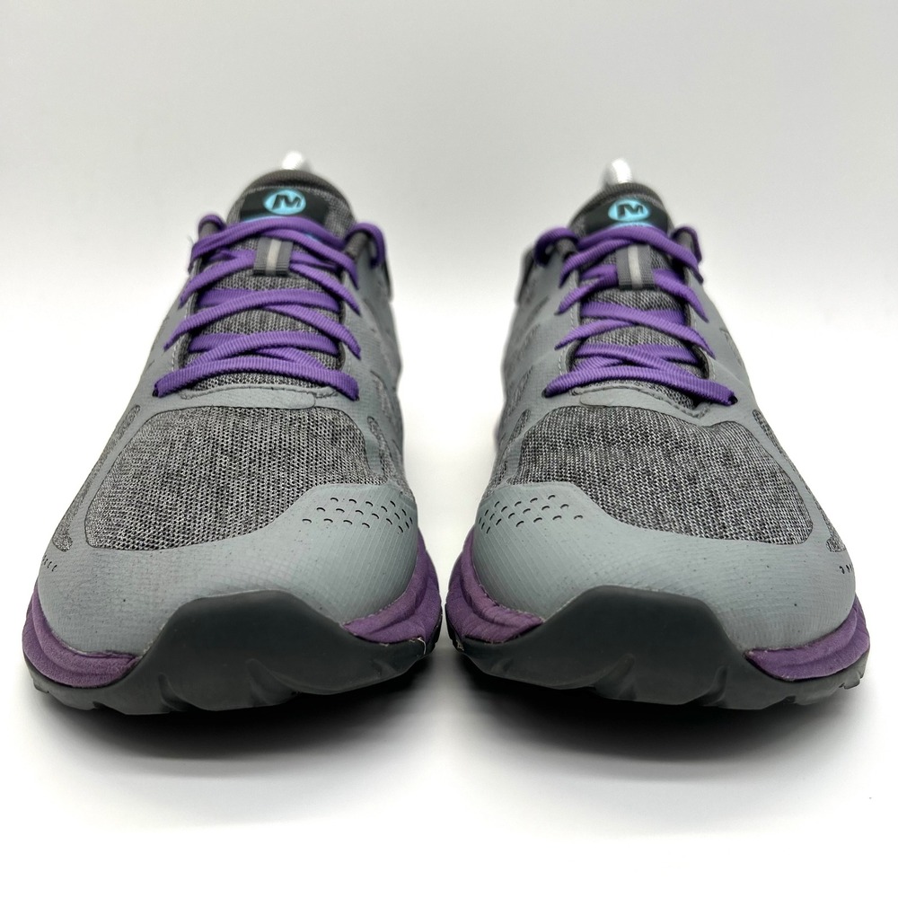 Merrell Bare Access Flex 2 Womens 8.5 Grey Purple Trail Running Shoes Barefoot - Picture 2 of 11